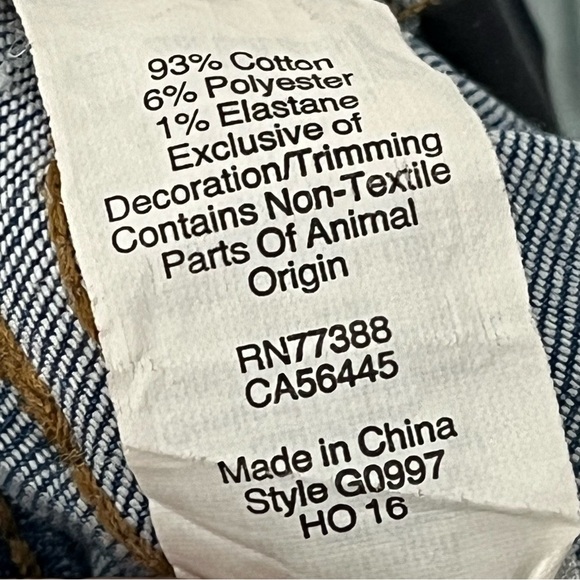 Madewell 2&x26 Cali Demi boot jeans chewed hem 0194 button front G0997 - Picture 11 of 13